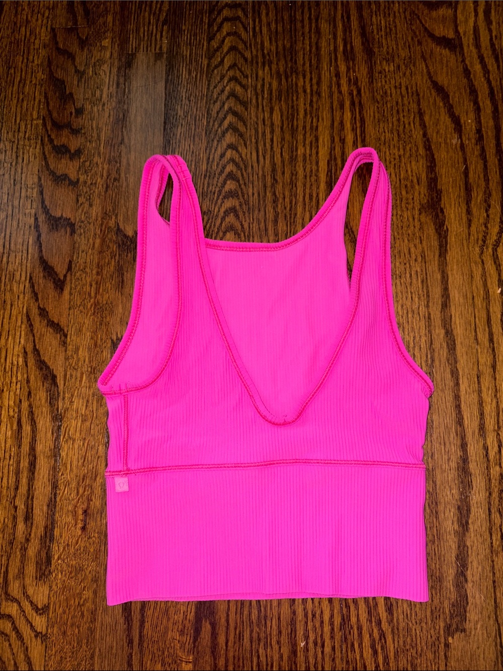 lululemon athletica Ribbed Scoop-Back Sports Bra Tank - Hot Pink